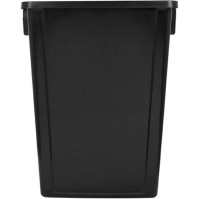 Bac recyclage noir 60L plastique capacité pratique robuste