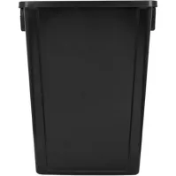Bac recyclage noir 60L plastique capacité pratique robuste