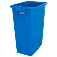 Collecteur recyclage 60L bleu pratique pour tri sélectif