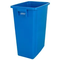Collecteur recyclage 60L bleu pratique pour tri sélectif