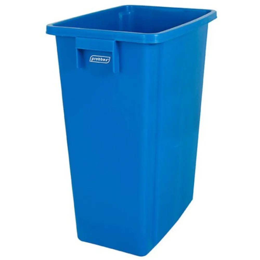 Collecteur recyclage 60L bleu pratique pour tri sélectif