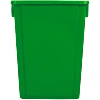 Bac de recyclage vert 60L en plastique durable