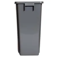 Bac recyclage 60L gris plastique robuste pour déchets triés