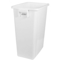 Bac collecteur recyclage blanc 60L pour tri sélectif