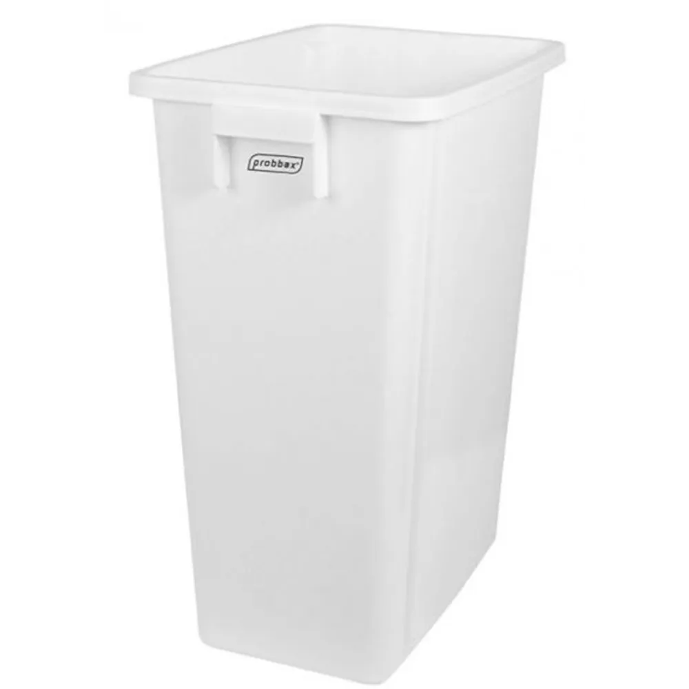 Bac collecteur recyclage blanc 60L pour tri sélectif