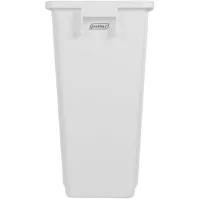 Bac 60L blanc pour collecte et recyclage des déchets