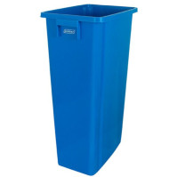 Bac recyclage 80L bleu robuste pratique extérieur intérieur