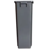 Bac recyclage 80L gris pratique et robuste extérieur intérieur