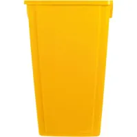 Collecteur recyclage 80L jaune robuste pratique extérieur intérieur