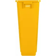 Collecteur recyclage jaune 80L robuste pratique pour déchets triés