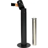 Cendrier grande taille noir élégant