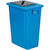 Bac recyclage 60L bleu configurable pour tri sélectif