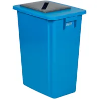 Bac recyclage 60L bleu configurable pour tri sélectif