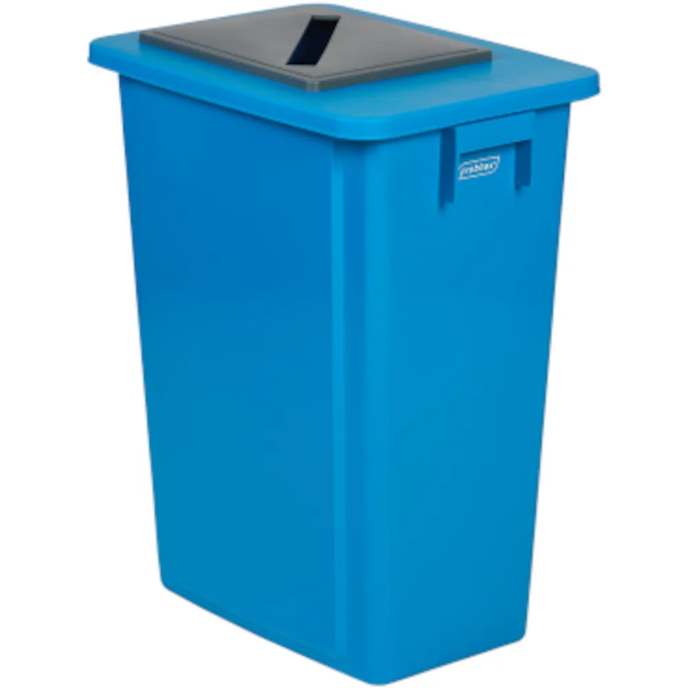 Bac recyclage 60L bleu configurable pour tri sélectif
