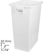 Bac recyclage 60L blanc configurable pratique et moderne