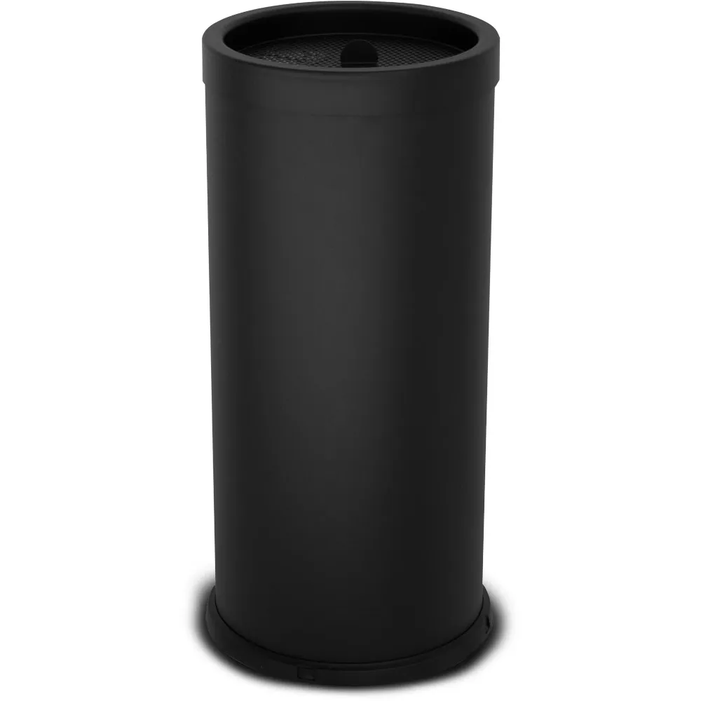 Cendrier moderne avec couvercle en sable noir élégant