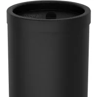 Cendrier élégant avec grille amovible et sable noir