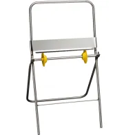 Dérouleur papier inox sur pieds robuste et pratique.