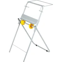 Dérouleur inox robuste pour rouleaux de papier industriels