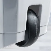 Conteneur mobile blanc 80L avec pédale pratique