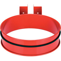 Support mural rouge pour sacs-poubelles 100 litres