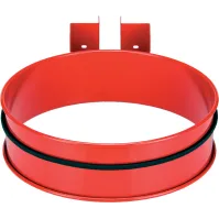 Support mural rouge pour sacs-poubelles 100 litres