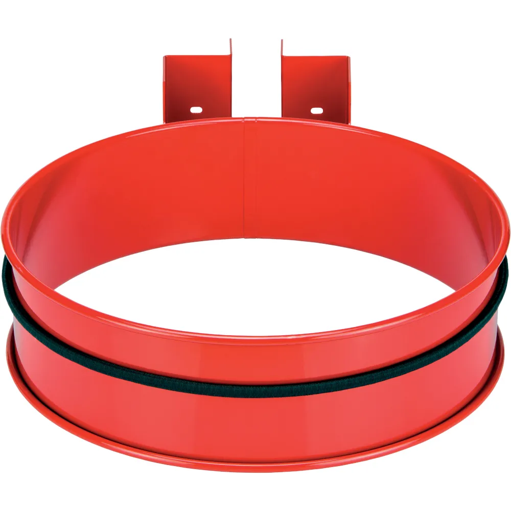 Support mural rouge pour sacs-poubelles 100 litres