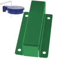 Support mural vert pour sacs-poubelles 100L avec couvercle