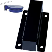 Fixation murale grise pour support de sacs-poubelles