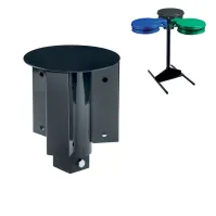 Poteau robuste et mobile pour tri sélectif d'événements.