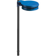 Porte sacs-poubelle bleu scellable pratique et résistant