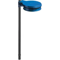 Porte sacs-poubelle bleu scellable pratique et résistant