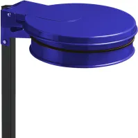 Porte sacs-poubelle bleu fonctionnel et pratique à sceller