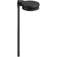 Support gris manganèse pour sacs-poubelle à sceller.