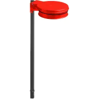 Porte sacs-poubelle rouge pratique et facile à sceller