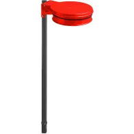 Porte sacs-poubelle rouge pratique et facile à sceller