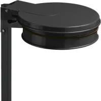 Porte sacs-poubelle gris manganèse pour événements publics