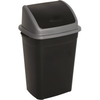 Lot de 5 poubelles à couvercle basculant colorées