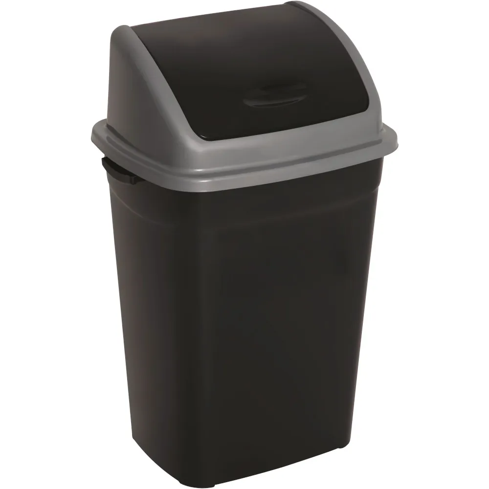 Lot de 5 poubelles à couvercle basculant colorées