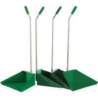 Pelle industrielle en acier vert lot de 12 pièces