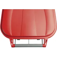 Conteneur plastique 80L gris-rouge seconde vie mobile