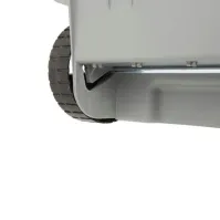 Conteneur plastique 80L recyclé gris-rouge durable et pratique