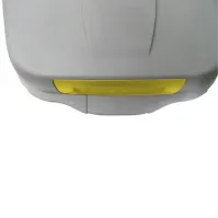 Conteneur basculant plastique 100L gris-jaune recyclé durable