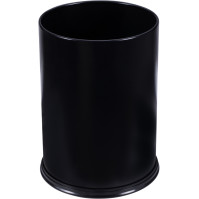 Corbeille papier noire 12L classique élégante et fonctionnelle