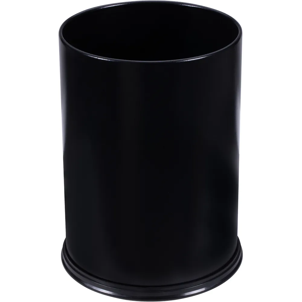 Corbeille papier noire 12L classique élégante et fonctionnelle