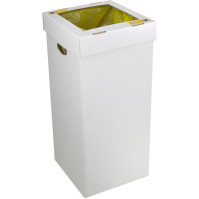 Poubelle recyclage carton 100L écologique pratique durable bureau