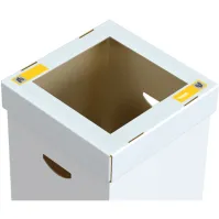 Poubelle recyclage carton pliable 100L durable et pratique