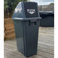 Poubelle tri compacte 60L ouverture frontale pratique bureau restaurant