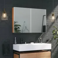 Armoire miroir salle de bain élégante fonctionnelle
