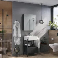 Armoire miroir salle de bain élégante personnalisable